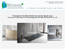 Tablet Screenshot of nymphea-bain.com
